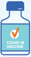 Vaccine bottle with COVID-19 vaccine written on the label